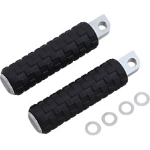 Fusion Male-Mount Foot Pegs — 25.4 mm longer, Black