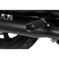 M-Eight Fusion Foot Pegs — 25 mm (1") longer, black