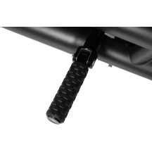 M-Eight Fusion Foot Pegs — 25 mm (1") longer, black