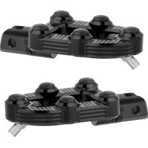 MX Foot Pegs — Driver & Passenger, Black, Pair