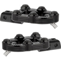 MX Foot Pegs — Driver & Passenger, Black, Pair