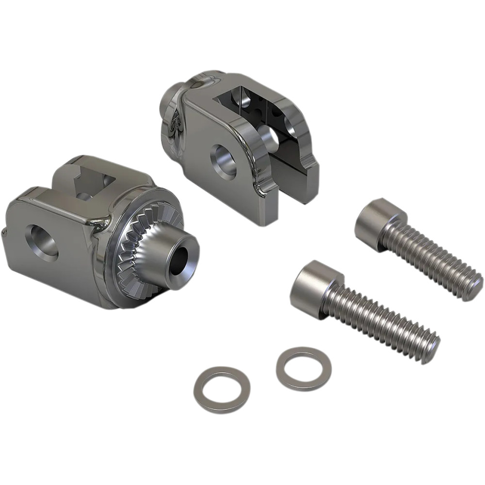 Foot Peg Mount — Driver, Chrome
