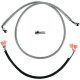 Kit de latiguillos de freno de acero inoxidable — 84 cm (33-1/16") , trasero, plateado