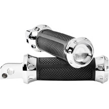 Overdrive Foot Pegs — Male mount, Passenger, Chrome
