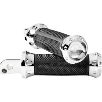 Overdrive Foot Pegs — Male mount, Passenger, Chrome