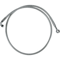 Stainless Steel Brake Line Kit — 97 cm (38-1/4"), Front Upper, Silver
