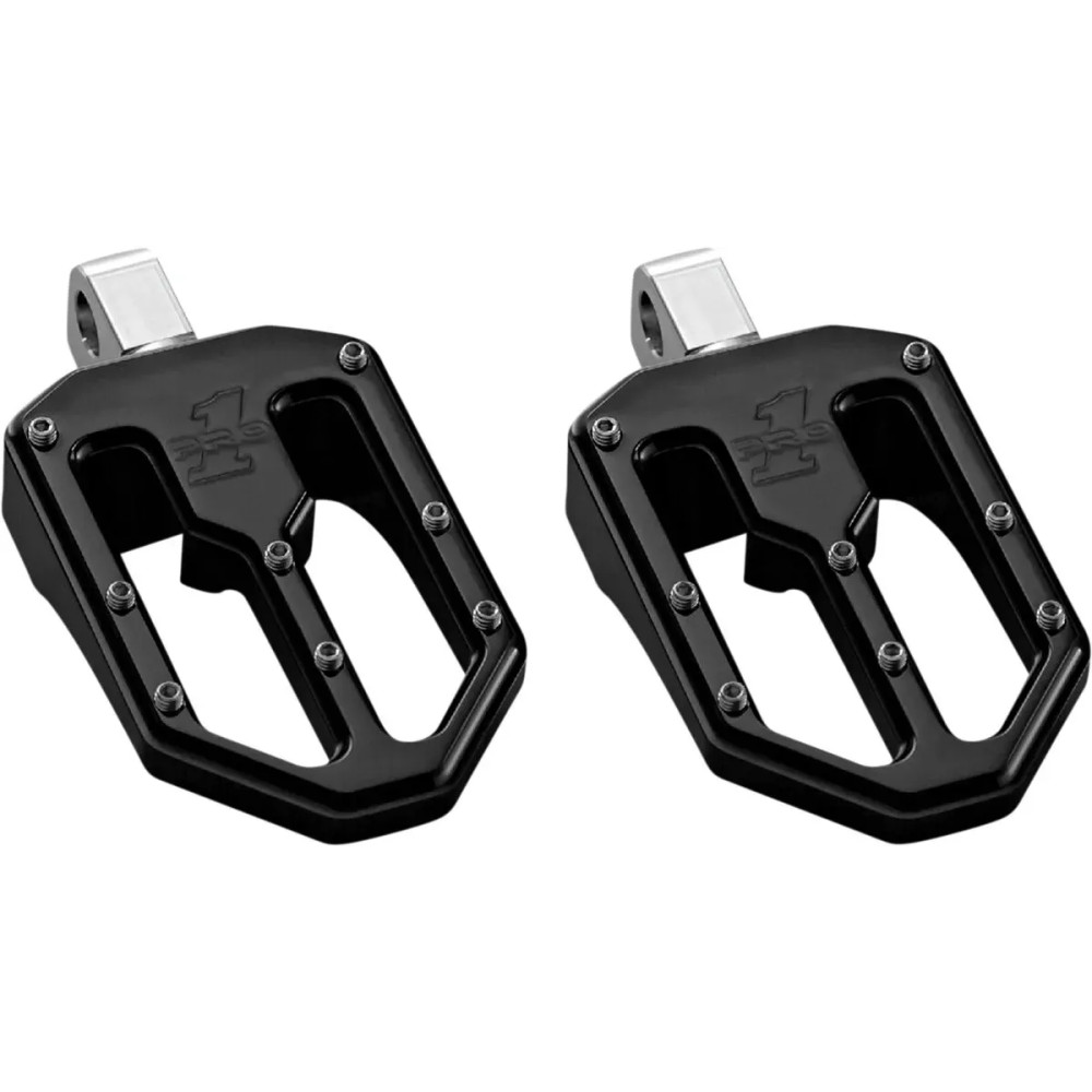 Moto V1 Foot Pegs — 89 mm (3-1/2"), 57 mm (2-1/4"), Male mount, Black