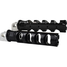 Reposapiés plegables Muzzle Brake — 136 mm (5-3/8"), 32 mm (1-1/4"), Negro