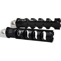 Reposapiés plegables Muzzle Brake — 136 mm (5-3/8"), 32 mm (1-1/4"), Negro