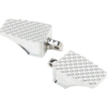 County Line Foot Pegs — 88.9 mm, 57 mm, Silver