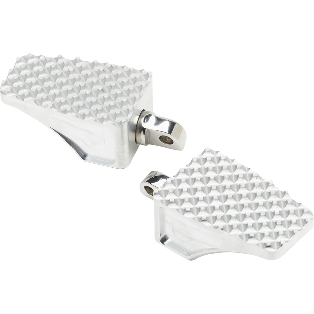 County Line Foot Pegs — 88.9 mm, 57 mm, Silver