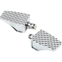 County Line Foot Pegs — 88.9 mm (3-1/2"), 57 mm (2-1/4"), Front mount, Chrome