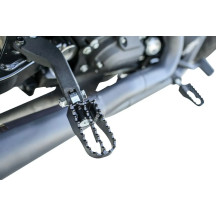 MX-Style Mini Foot Pegs — 8.64 cm, 42.42 mm, Male mount