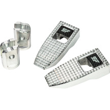 Speed Pegs — Silver polished, front-mount
