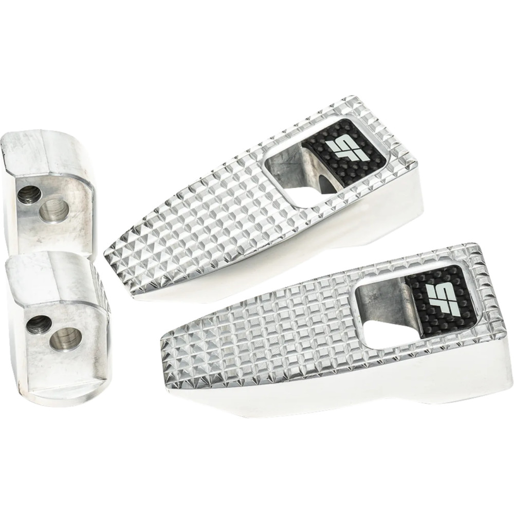 Speed Pegs — Rear mount, Silver polished