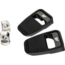 Foot Pegs — male mount, black anodized