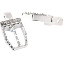 Militant Foot Pegs — 3.4 in, 2.25 in, rear mount, chrome