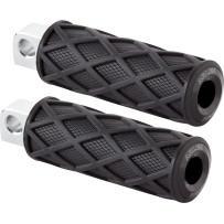 Diamond Foot Pegs — 114 mm (4-1/2"), male mount, black