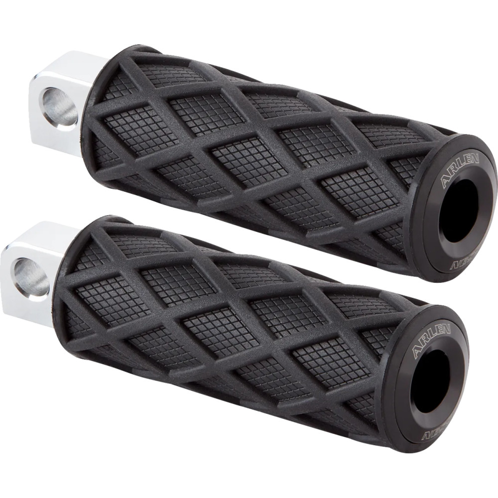 Diamond Foot Pegs — 114 mm (4-1/2"), male mount, black