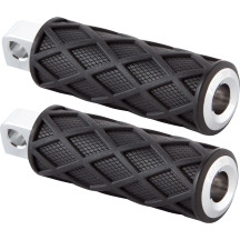 Diamond Foot Pegs — 114 mm (4-1/2"), male mount, black