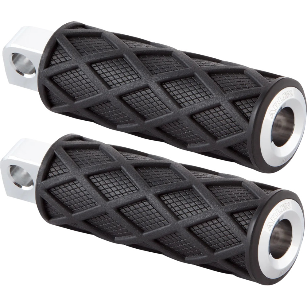 Diamond Foot Pegs — 114 mm (4-1/2"), male mount, black