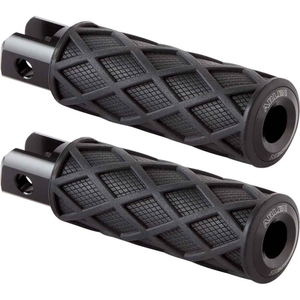 Diamond Foot Pegs — 114 mm (4-1/2"), male mount, black