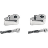 Passenger Floorboard Extenders — Silver