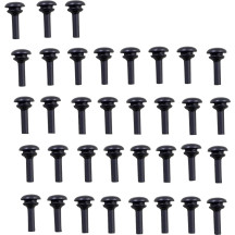 Deep Cut Floorboard Replacement Rubber Insert — 34 Pack, Driver, Black