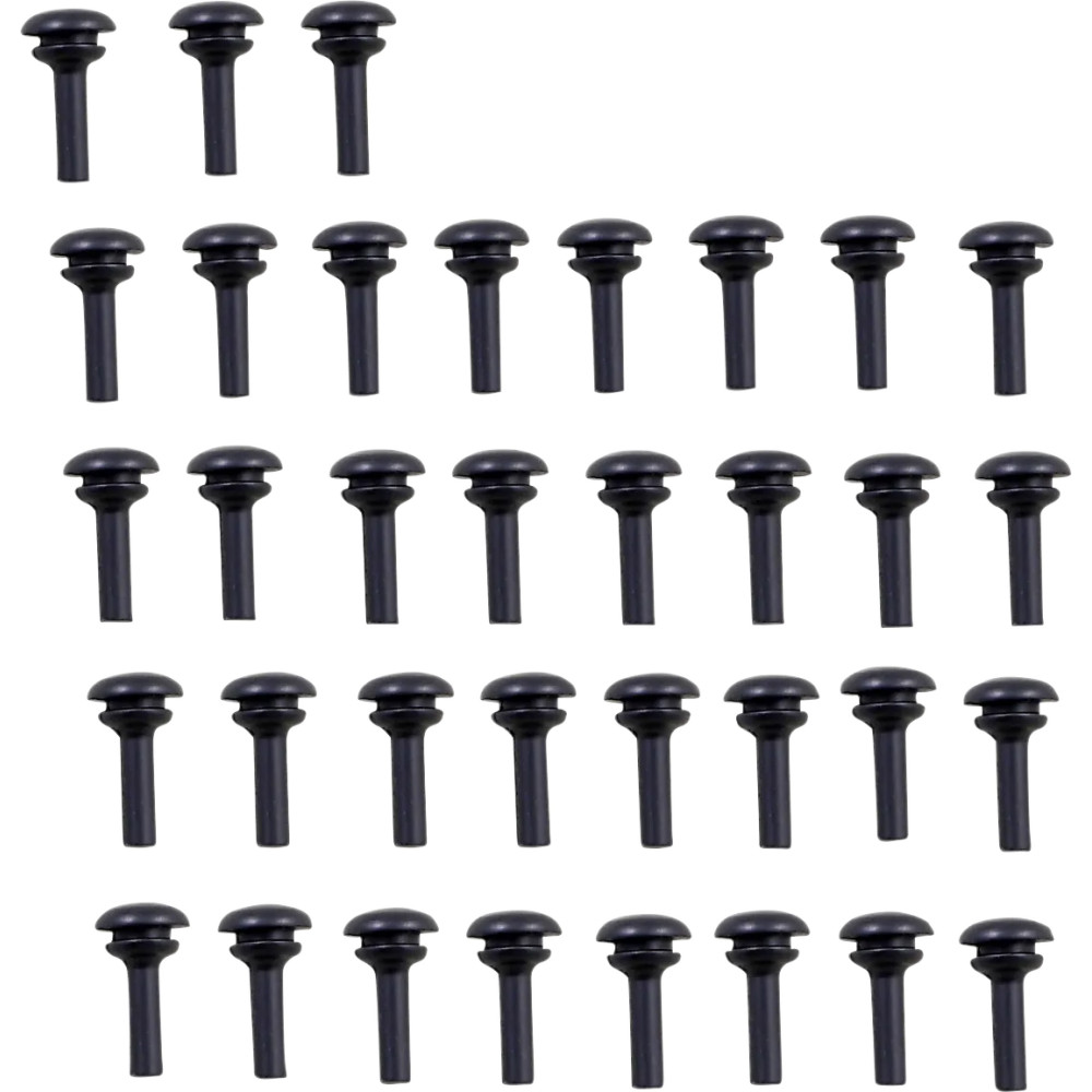 Deep Cut Floorboard Replacement Rubber Insert — 34 Pack, Driver, Black