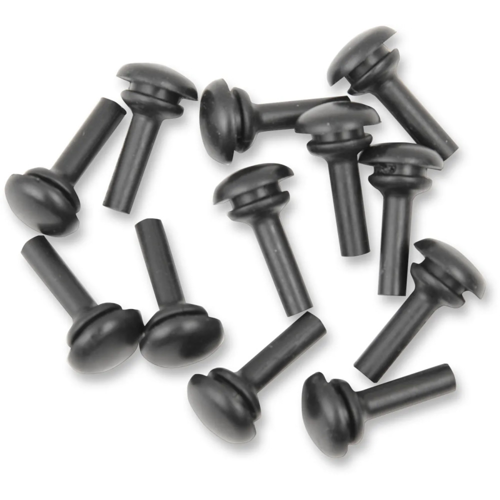 Deep Cut Floorboard Replacement Rubber Insert — Passenger fit, Black, 16 Pack