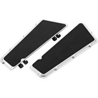 Beveled Adjustable Floorboards — 35.1 cm x 12.5 cm, Black/Chrome, Adjustable, Fusion