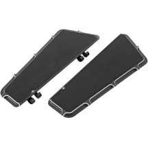 Beveled Adjustable Floorboards — 13.8 in L, 5 in W, Black