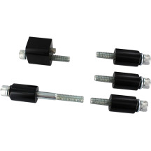 Driver Floorboard Extender Kit — +32 mm, Black, Silver