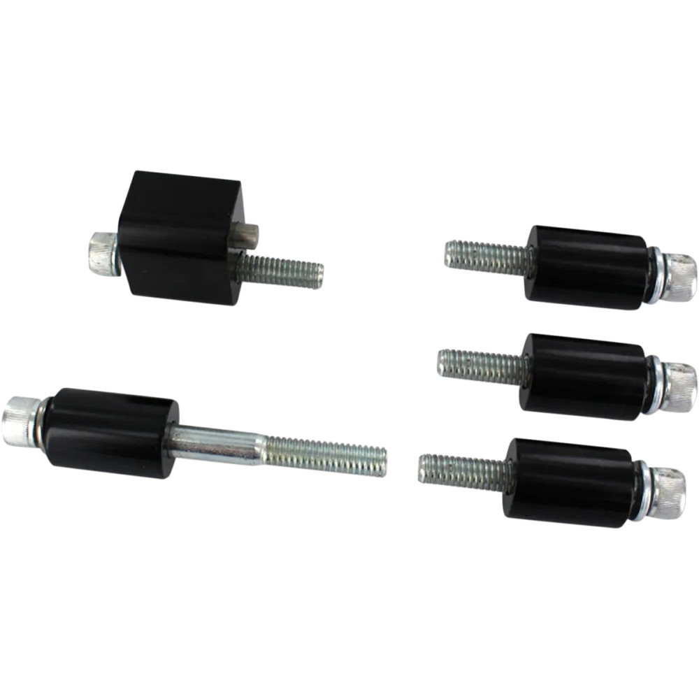 Driver Floorboard Extender Kit — +32 mm, Black, Silver