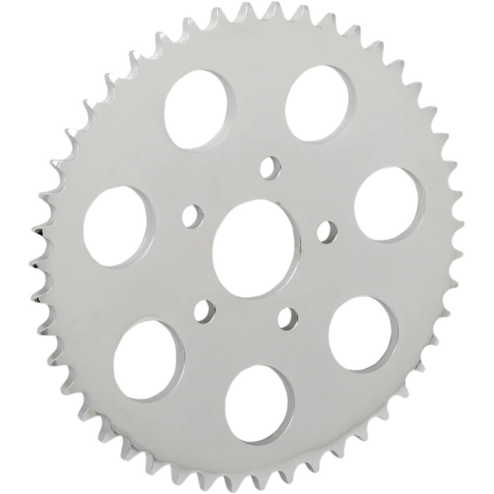 Rear Wheel Sprocket — 530 chain, 47 tooth, 5.8 mm offset, Chrome