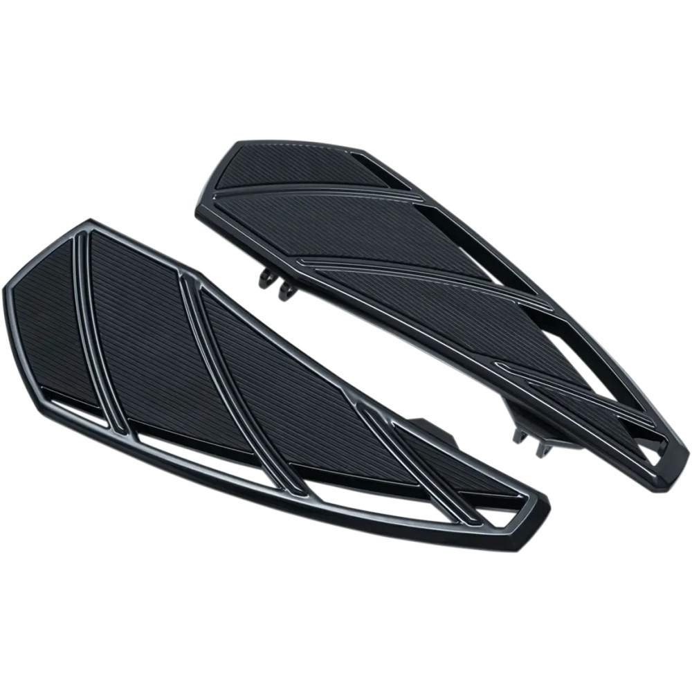 Phantom Driver Floorboards — Fits Indian Chief, Chieftain, Roadmaster, Springfield, Black gloss