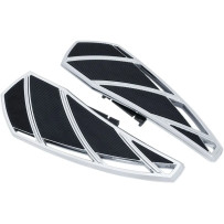 Phantom Driver Floorboards — Black, Chrome, Fits Indian Chief/Chieftain/Roadmaster/Springfield
