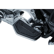 Hex Folding Floorboard — Driver, Black/Chrome