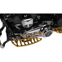 MX Billet Floorboards — 18" length, 5-3/4" width, 19 mm thickness, Gold anodized