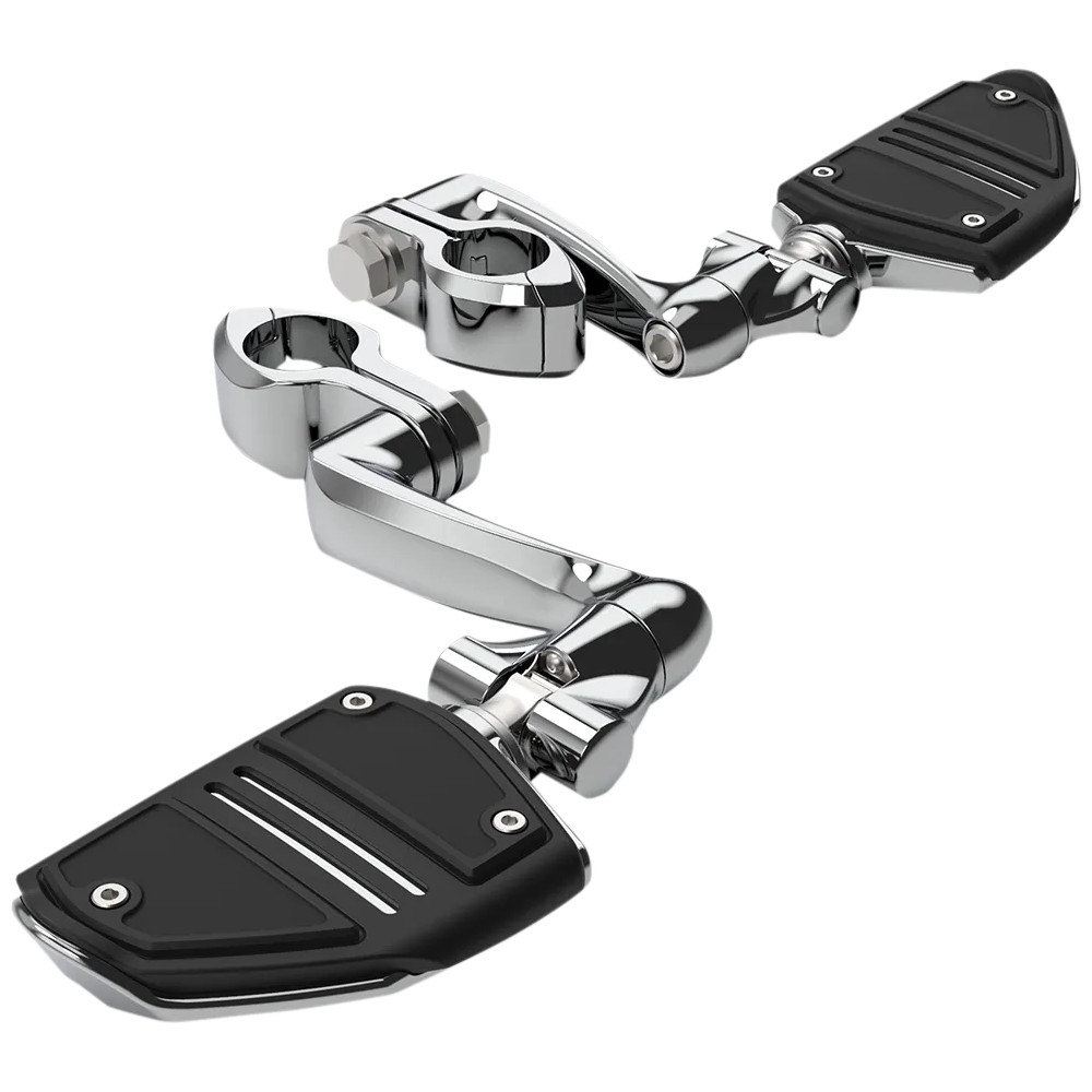 Plataformas Mini Twin Rail — Negro, Cromo