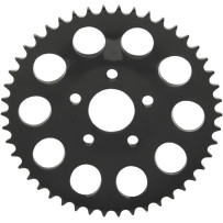 Piñón trasero — cadena 530, 46 dientes, desplazamiento 11,7 mm, negro brillante