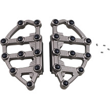 MX Billet Floorboards — 7" (18 cm) length, 1" (25 mm) thickness, 4" (10 cm) width, anodized titanium