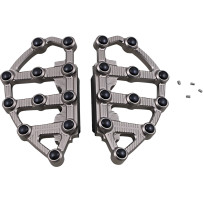 MX Billet Floorboards — 7" (18 cm) length, 1" (25 mm) thickness, 4" (10 cm) width, anodized titanium