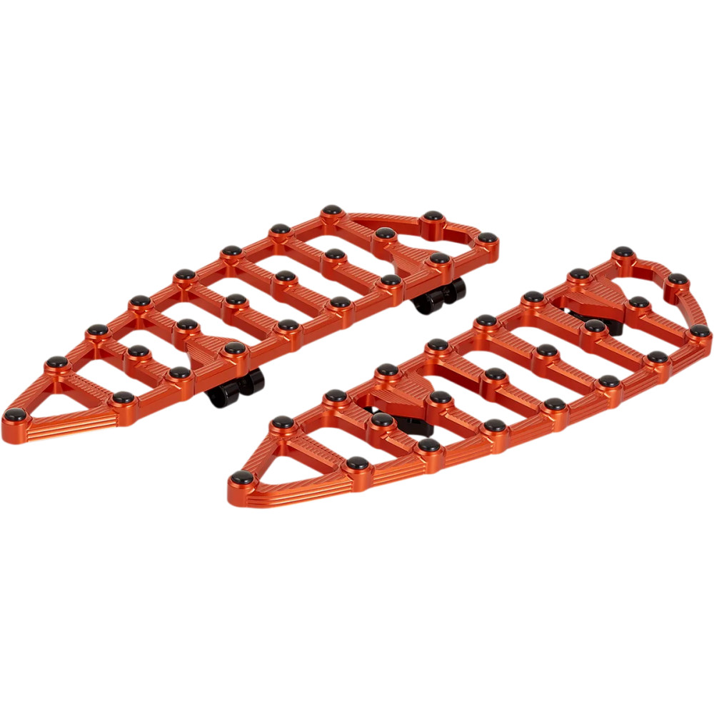 MX Billet Floorboards — 18" length, 1" thickness, Orange