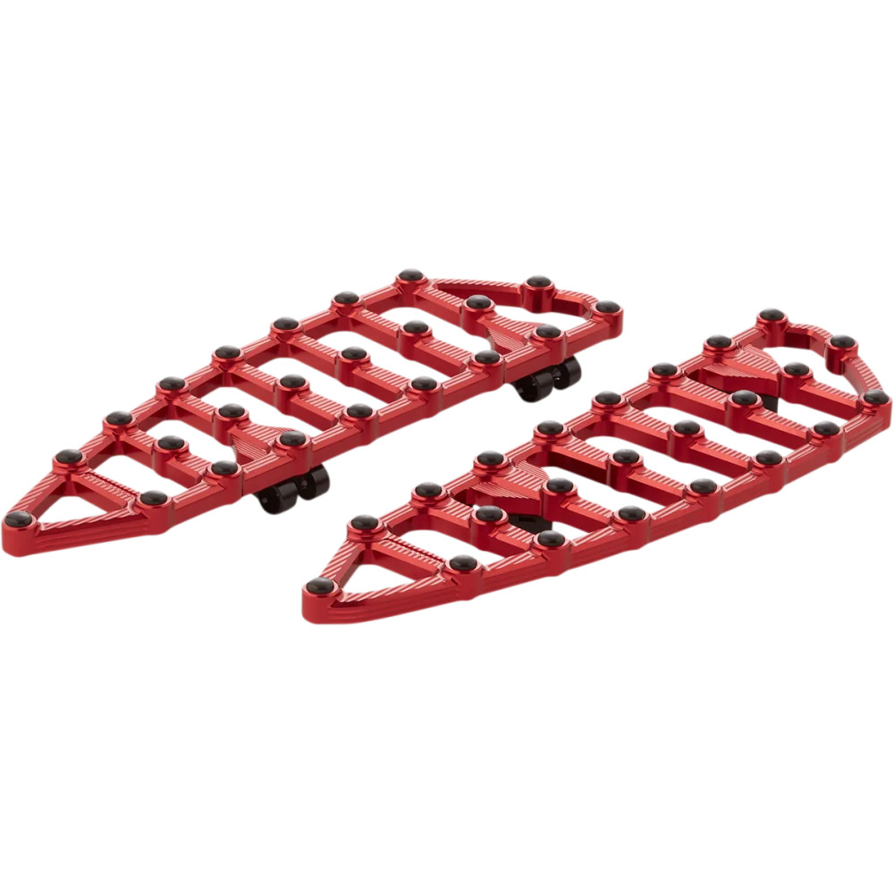 MX Billet Floorboards — 45.5 cm length, Red anodized