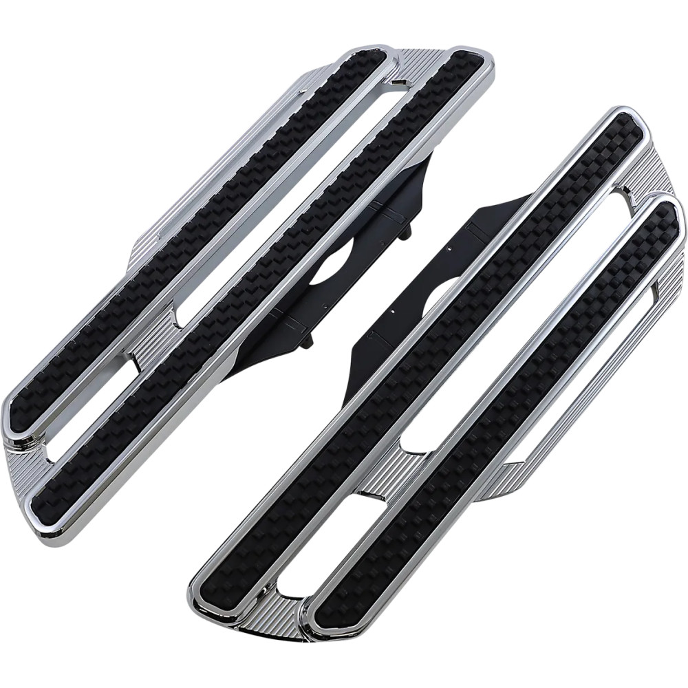 Method Driver Floorboards — 18" x 5-3/4" x 1", Chrome, pair