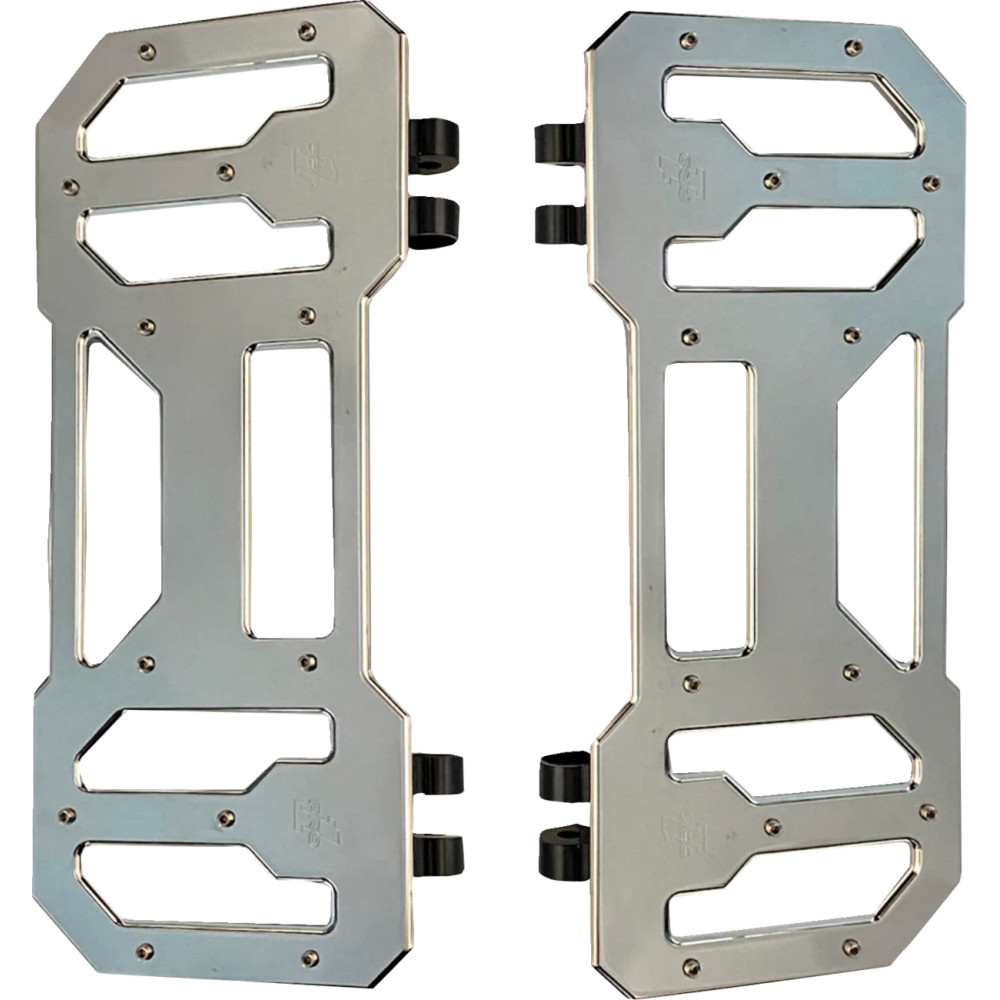 Pro Board Floorboards — 12" x 5", Chrome