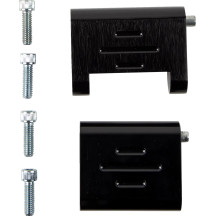 Adjustable Passenger Floorboard Mounts — Pair, Black