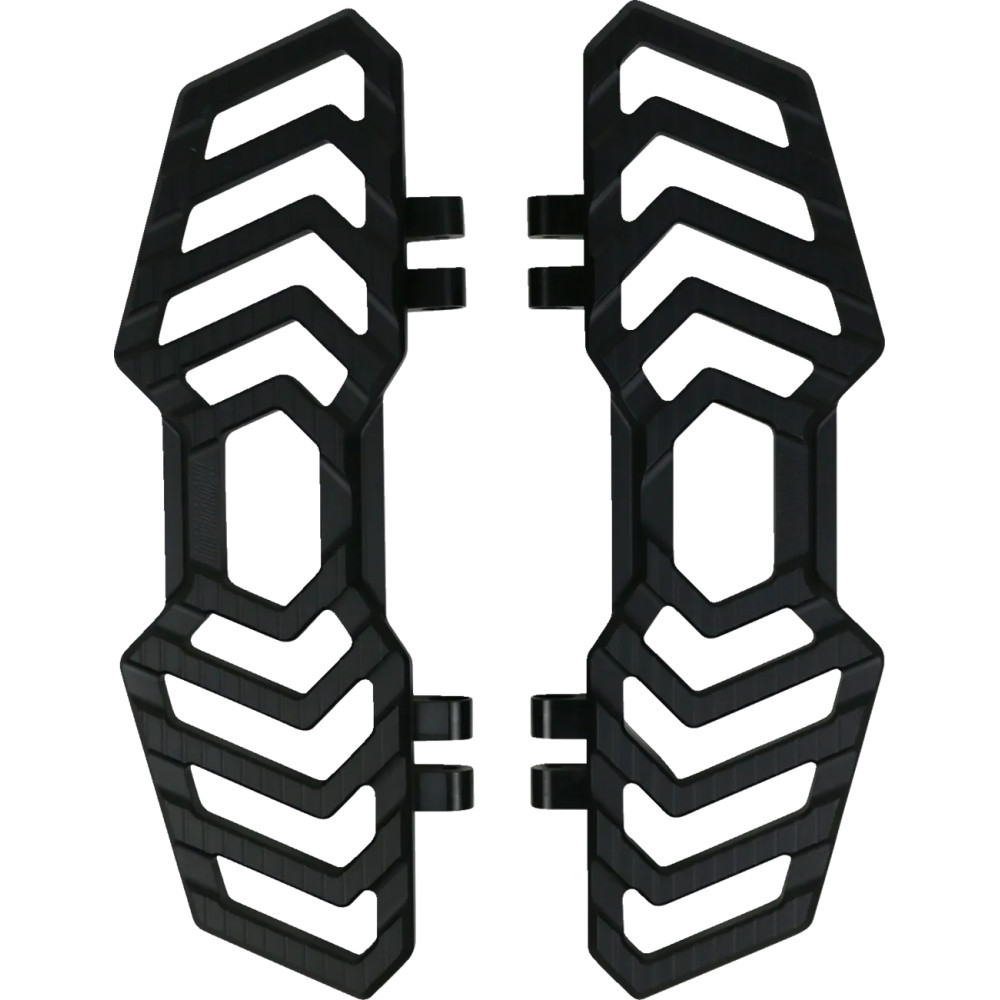 Reposapiés — 40 cm (15-3/4"), 12.5 cm (5"), 19.05 mm (3/4"), Negro anodizado