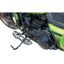 Reposapiés — 40 cm (15-3/4"), 12.5 cm (5"), 19.05 mm (3/4"), Negro anodizado